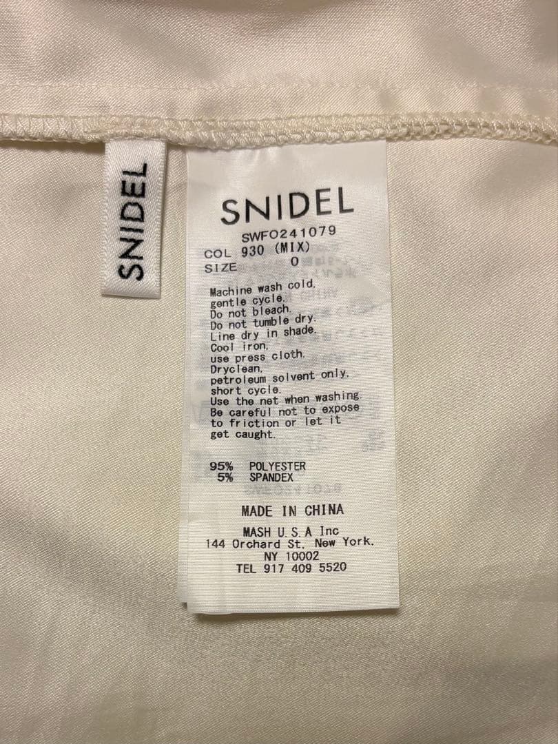 【美品】snidel プリントフリルシフォンミニワンピース Mix サイズ0