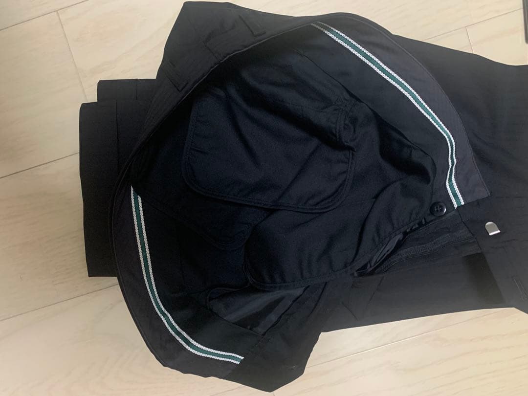 美品　ロロピアーナ　スーツ　黒　イタリア生地　共布有　メリノウール100%