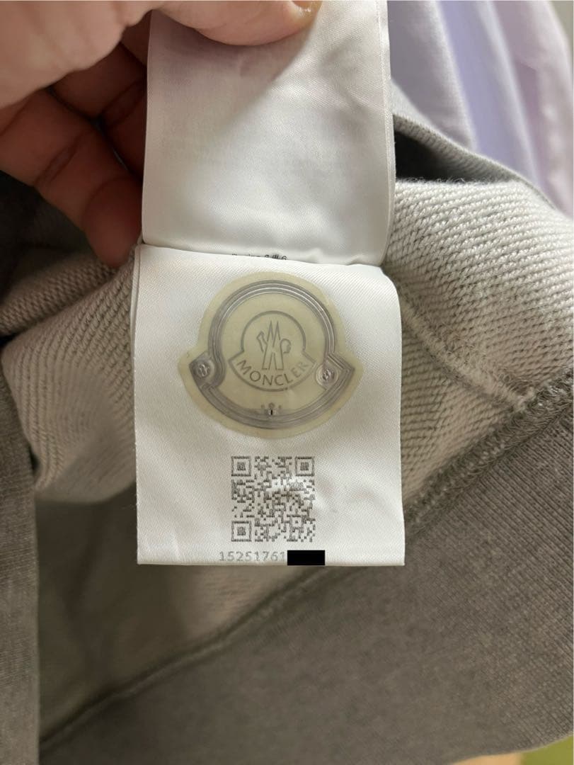 MONCLER モンクレール　グレー スウェット Lサイズ トレーナー　スマイル
