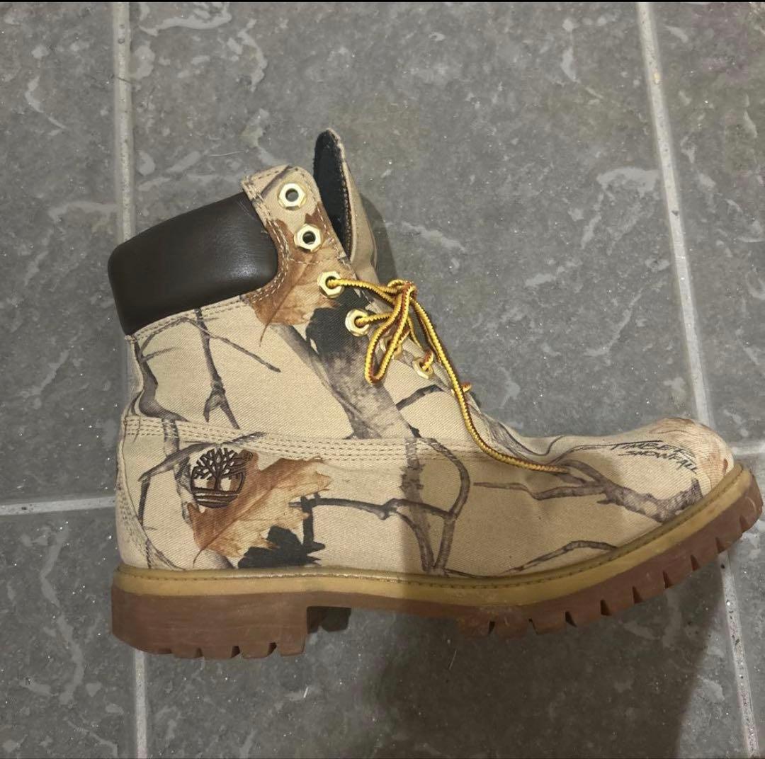 Timberland 迷彩柄 ハイカットブーツ