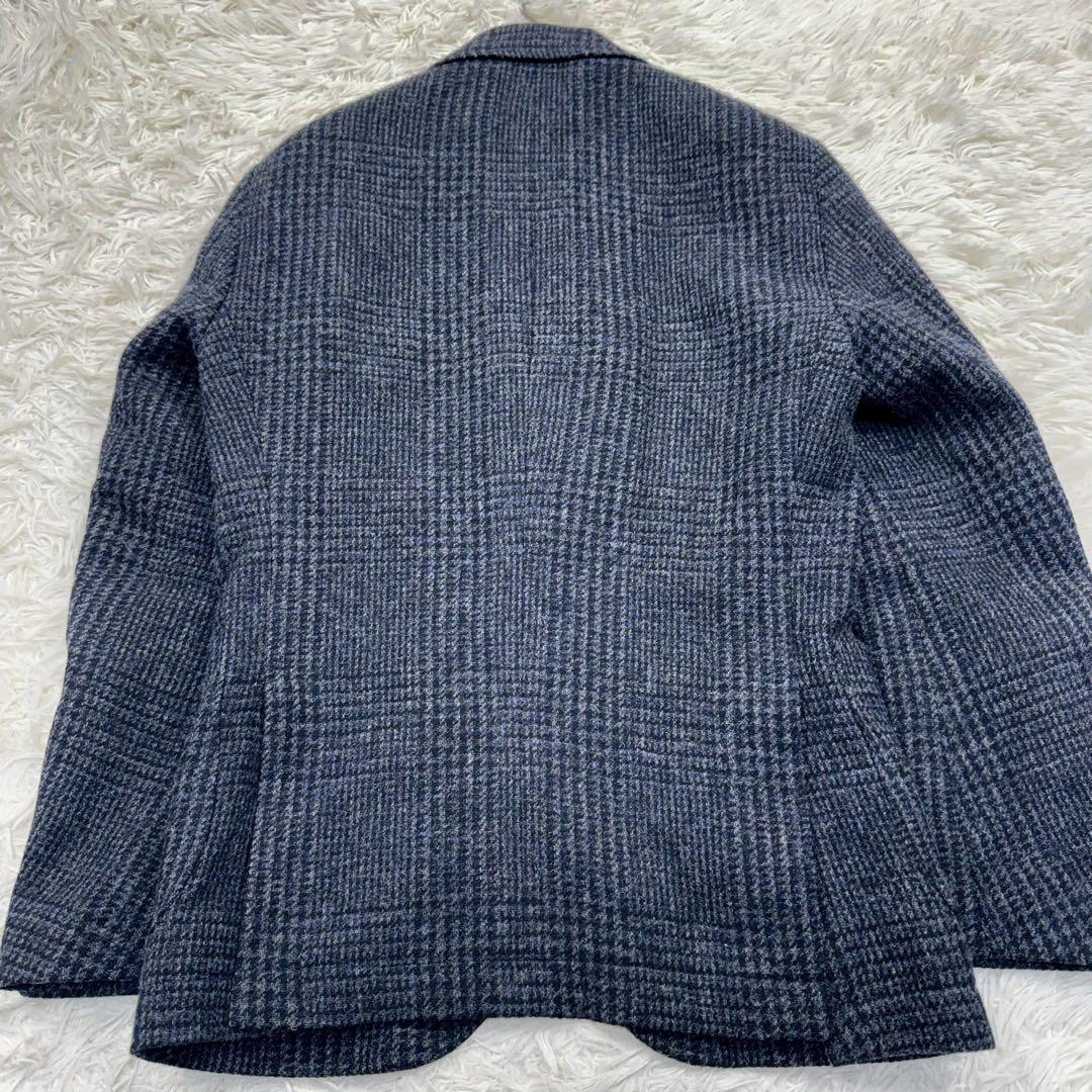 極美品✨ ビームスハート MOON社生地 ツイード ジャケット ネイビー S