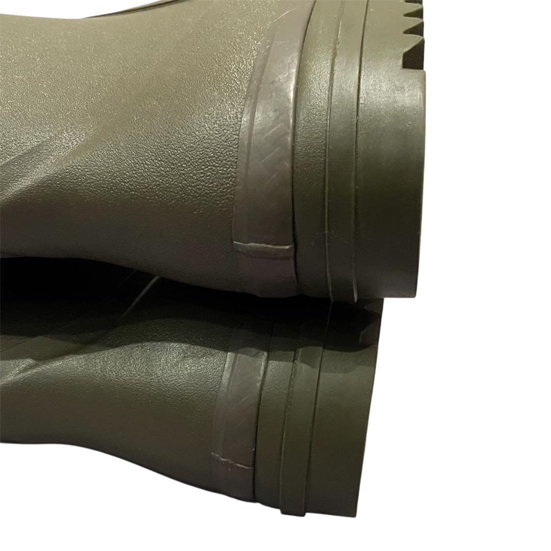 【極美品】AIGLE エーグル カーキ ロングブーツ レインブーツ バックル付き