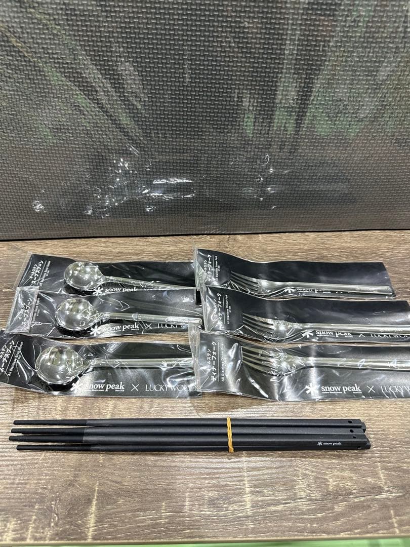 peak ✖︎LUCKYWOOD ステンレスカトラリーセット
