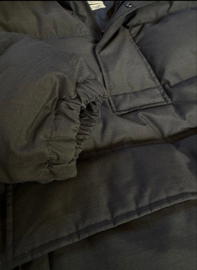 スノーピーク　アノラック　ダウンジャケット　フード　ブラック　キャンプ