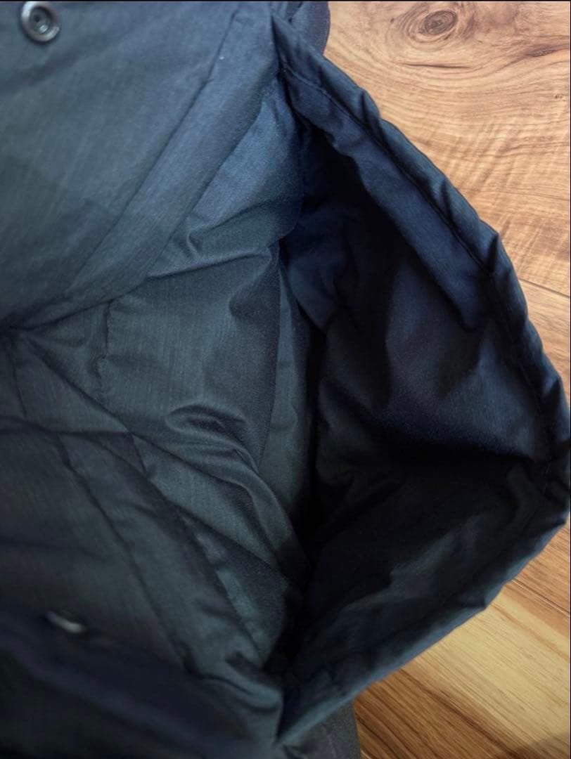 スノーピーク　アノラック　ダウンジャケット　フード　ブラック　キャンプ