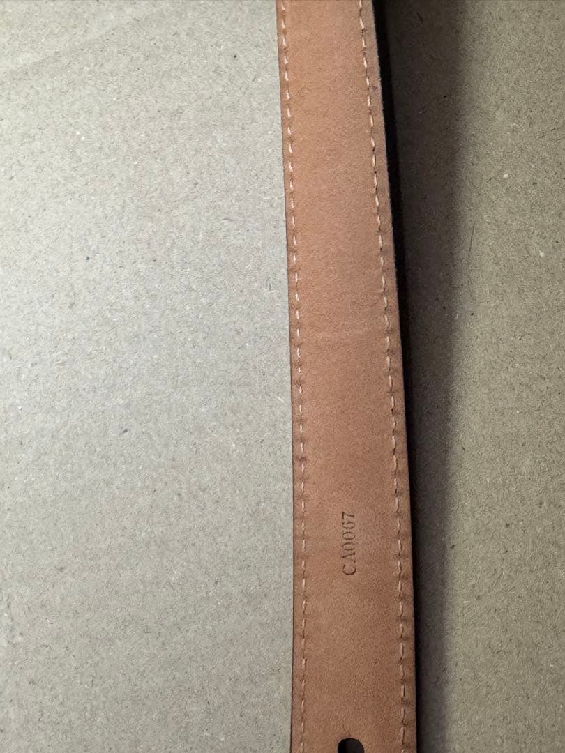 中古美品 LOUIS VUITTON ブラウン ベルト 80/32 箱付