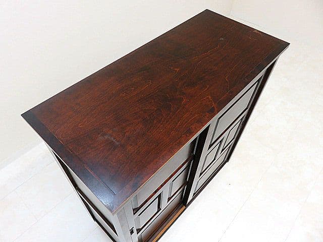 A*2様 北海道民芸家具 樺無垢材下駄箱 シューズボックス/玄関収納/靴箱 和家