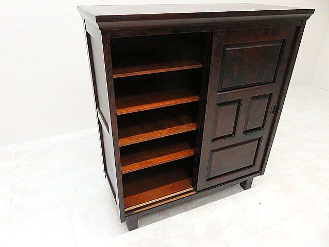 A*2様 北海道民芸家具 樺無垢材下駄箱 シューズボックス/玄関収納/靴箱 和家