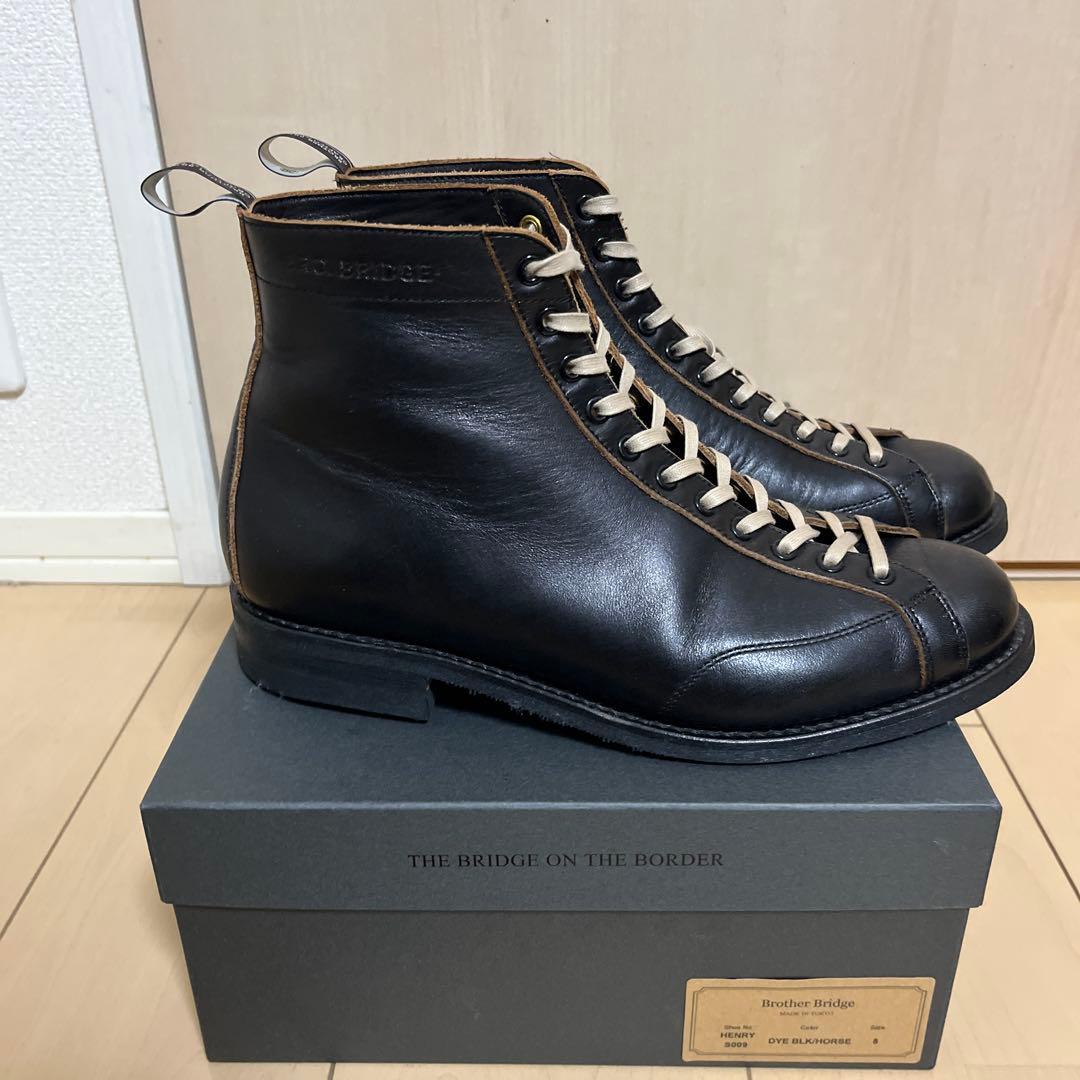 ブラザーブリッジ　ヘンリー　ホースハイド　サイズ8