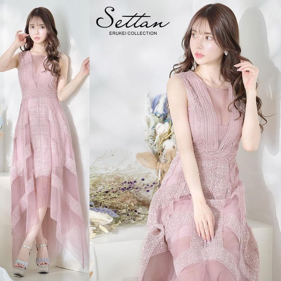 ERUKEI SETTAN エルケイセッタン アシンメトリー ロングドレス