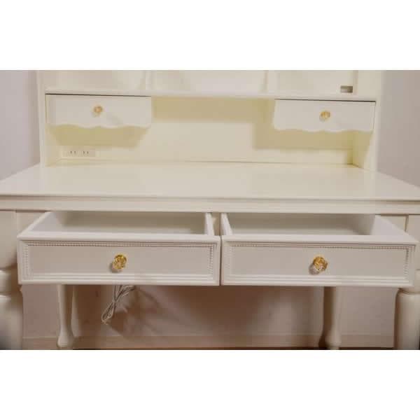 【新品訳あり】天然木 無垢 ロココ調 デスク アウトレット 勉強机 学習机