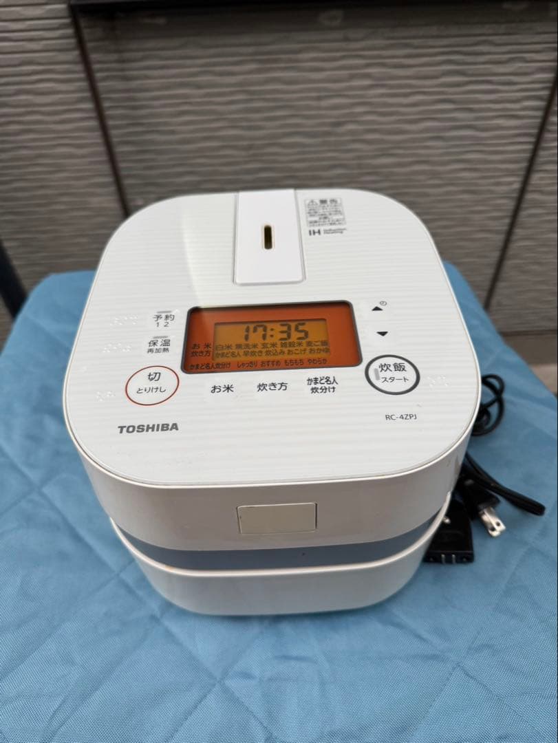 【美品】 東芝 TOSHIBA RC-4ZPJ IHジャー炊飯器 かまど本羽釜