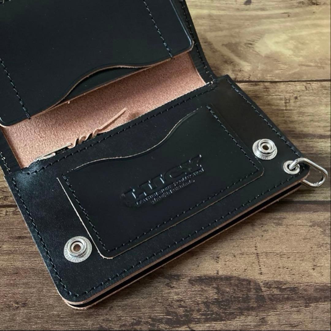 【hide SORA】ミドルトラッカーウォレット【お札を折らずに収納】