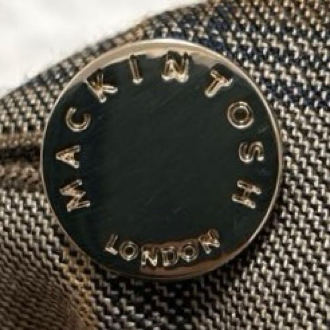 美品✨マッキントッシュロンドン バソランウールツイルジャケット チェック 茶 M