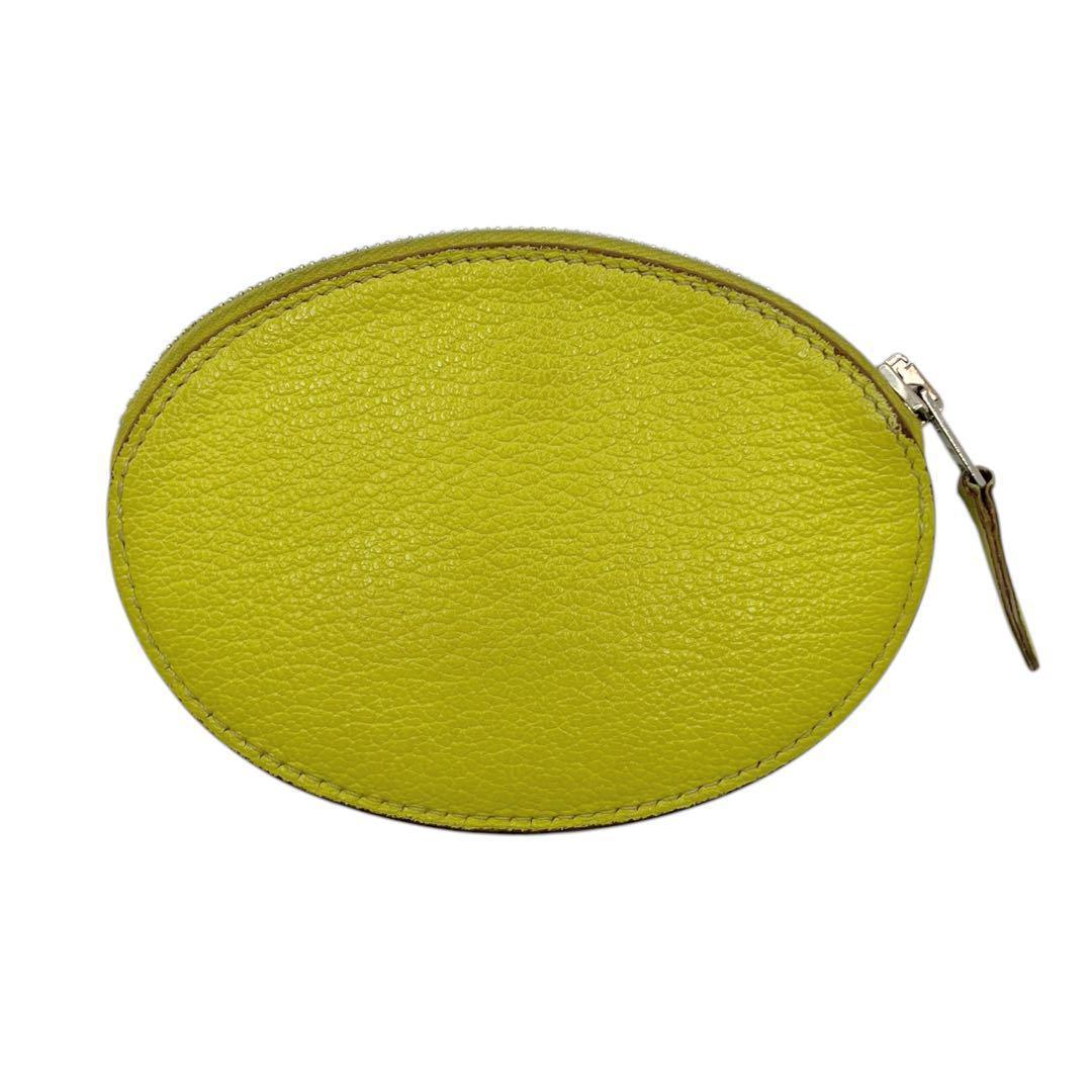 良品✨ エルメス エヴリン ケース 小銭入れ レザー イエロー