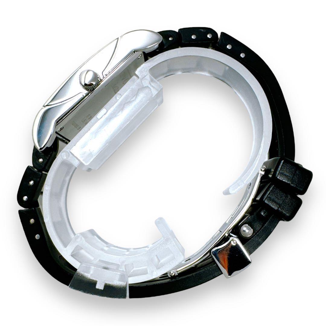 ブルガリ レッタンゴロ RT39S ラバー QZ ブラック 黒 レディース 時計