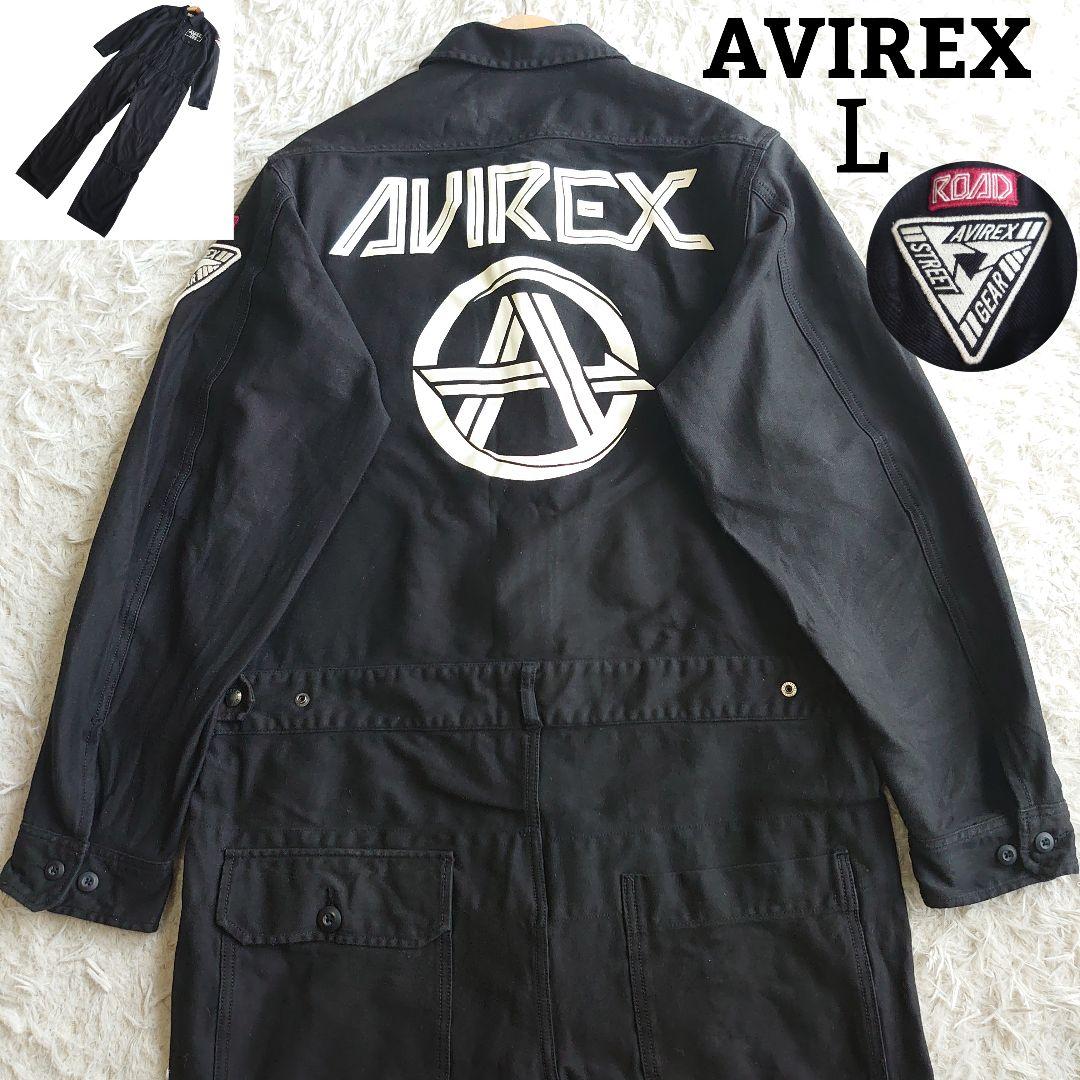 アヴィレックス ミリタリー オールインワン バックロゴ ワッペン刺繍 L