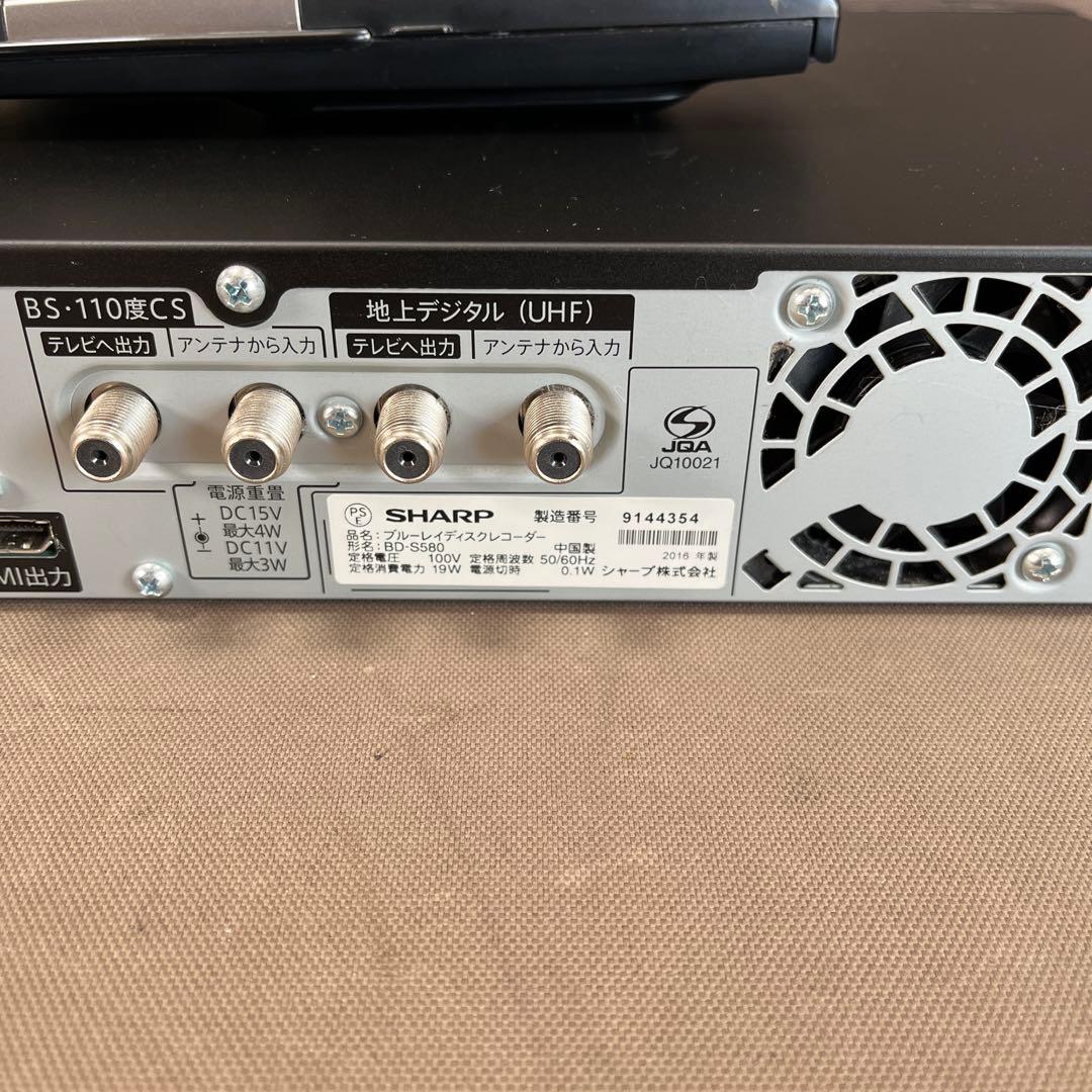 SHARP BD-S580 Blu-rayレコーダー HDD500GB
