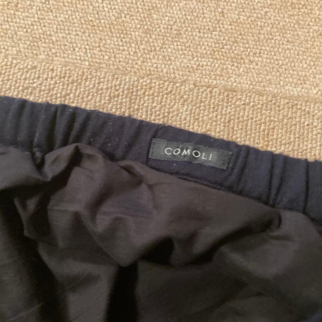 COMOLI コモリ W03-03007 ネイビー ウールビエラ ドロースト 2