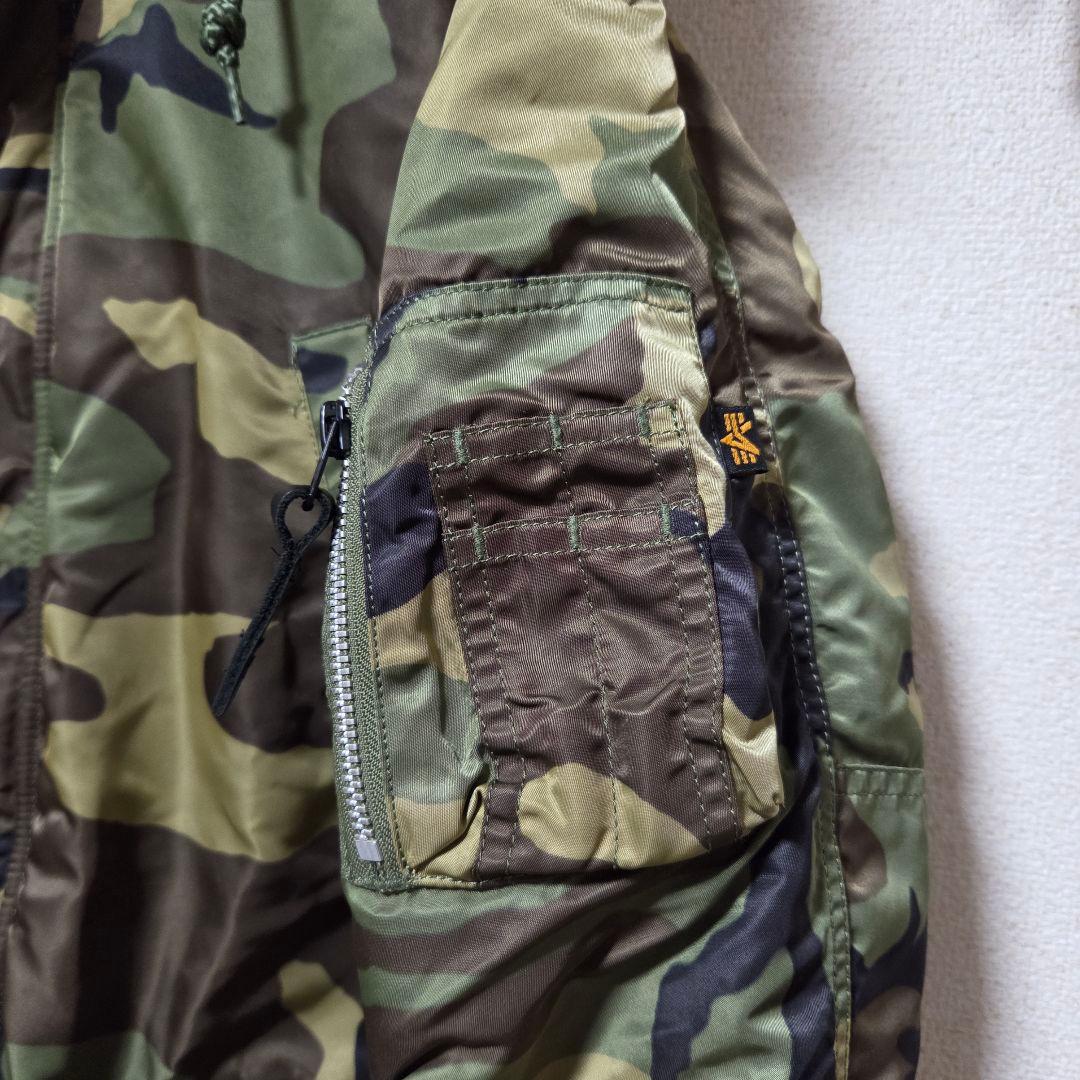 美品/ALPHA INDUSTRIES/迷彩/N-3B/S/ミリタリージャケット
