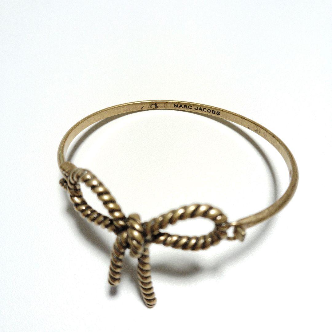 【Aimerさん着用✨️】MARC JACOBS ゴールド リボンバ ングル