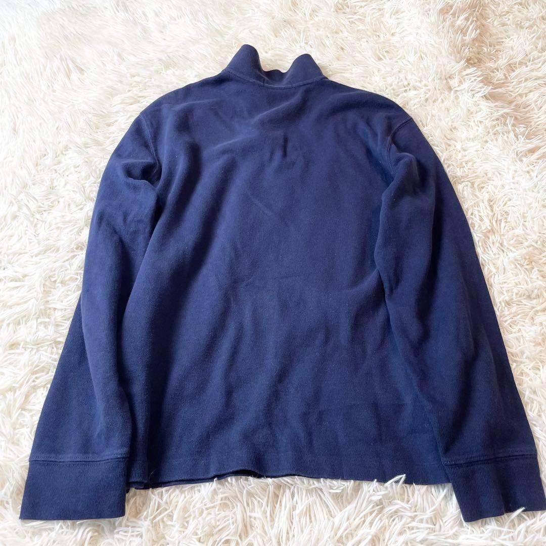 ポロラルフローレン ポロベア刺繍 ハーフジップスウェット ネイビー M相当