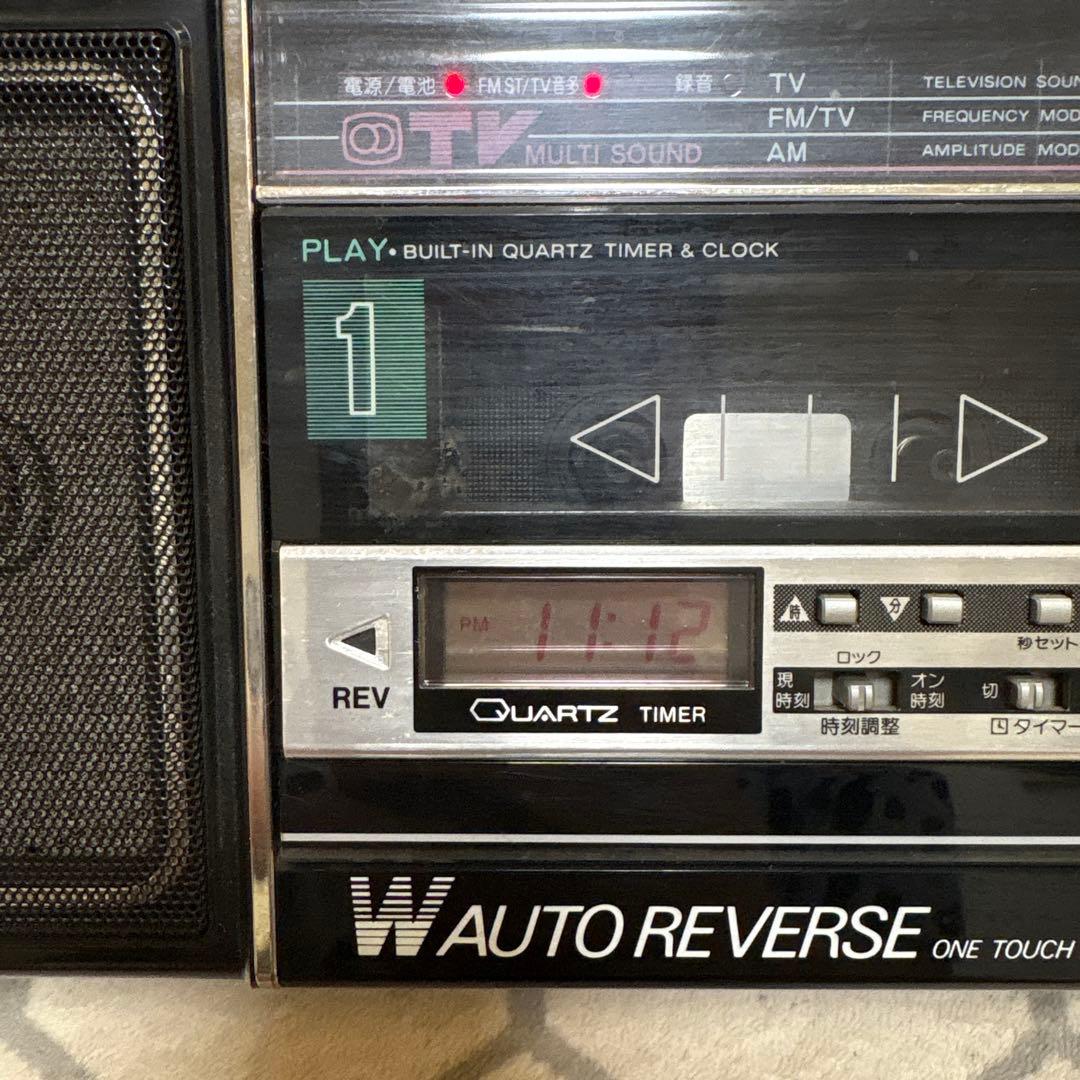 National ラブコール RX-FW50 ブラック レトロ ラジカセ