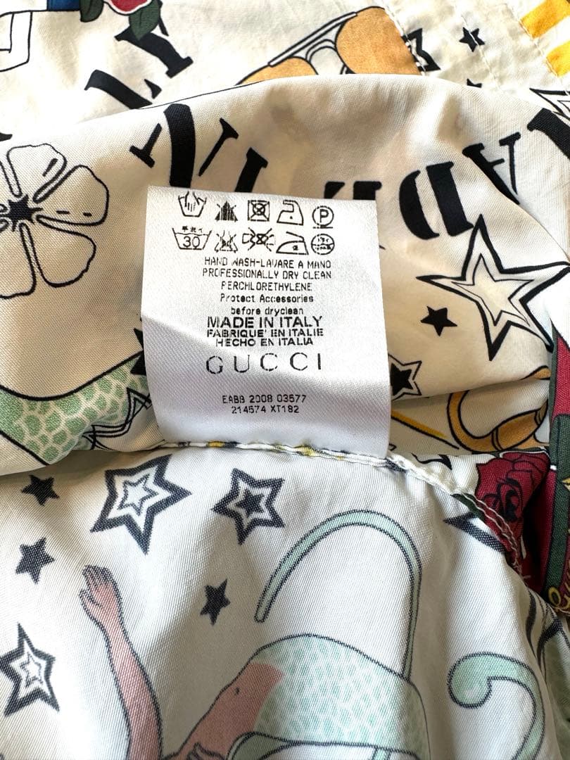 GUCCI ビーチ柄 フード付きジャケット