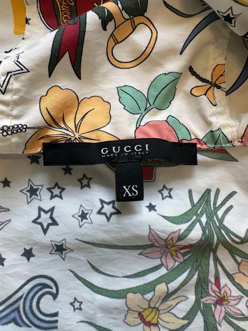 GUCCI ビーチ柄 フード付きジャケット