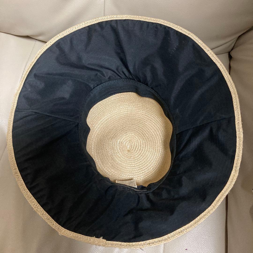 芦屋ロサブラン　洗えるブレードハット　麦わら帽子