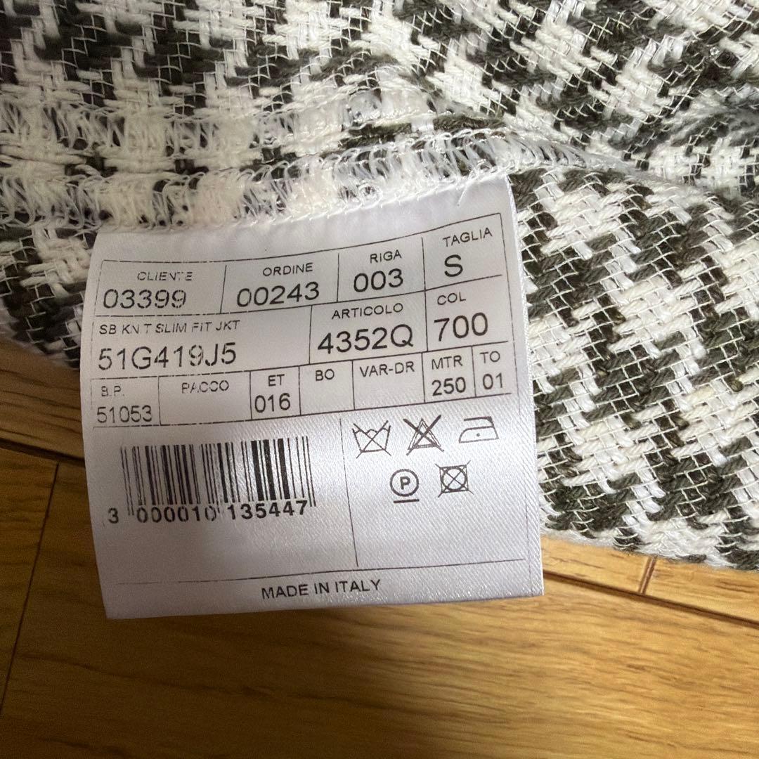 T-JACKET ハウンドトゥース　千鳥格子　ジャケット　アンコン　S