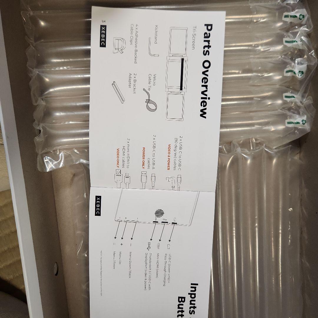 Xebec Tri Screen ポータブルモニター 10.1インチ 1080p