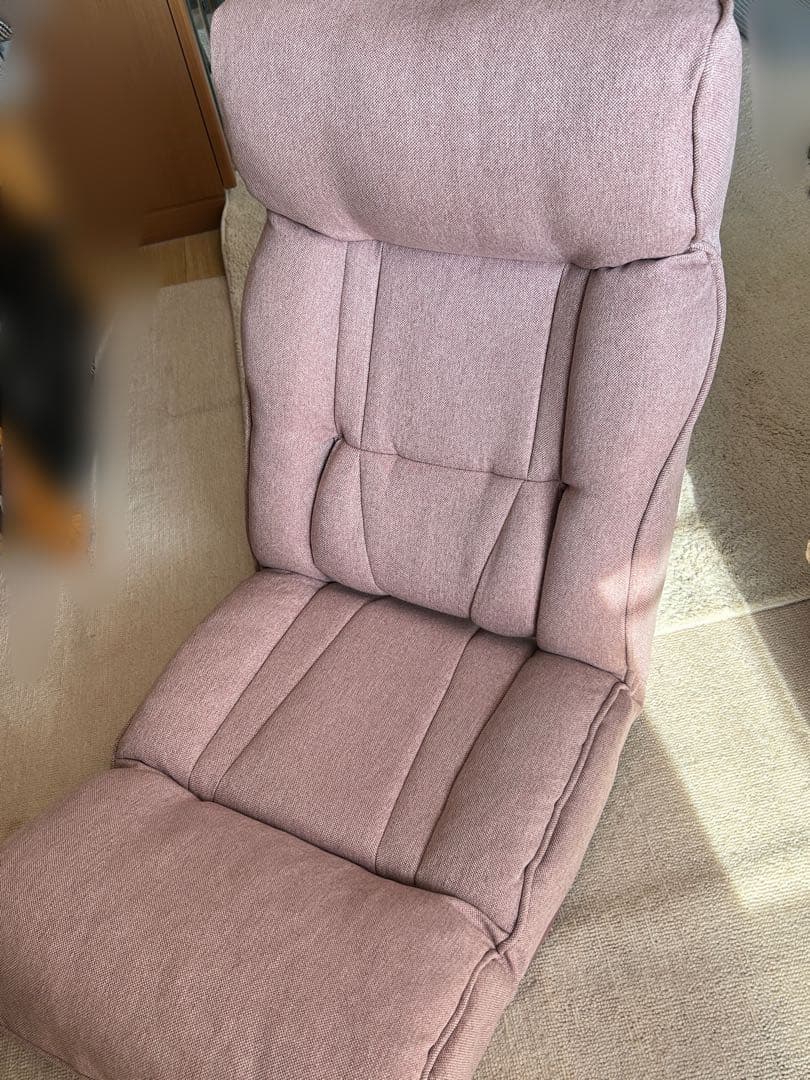 腰の神様がくれた座椅子PLUS・ハイバックリクライニング座椅子・ピンク