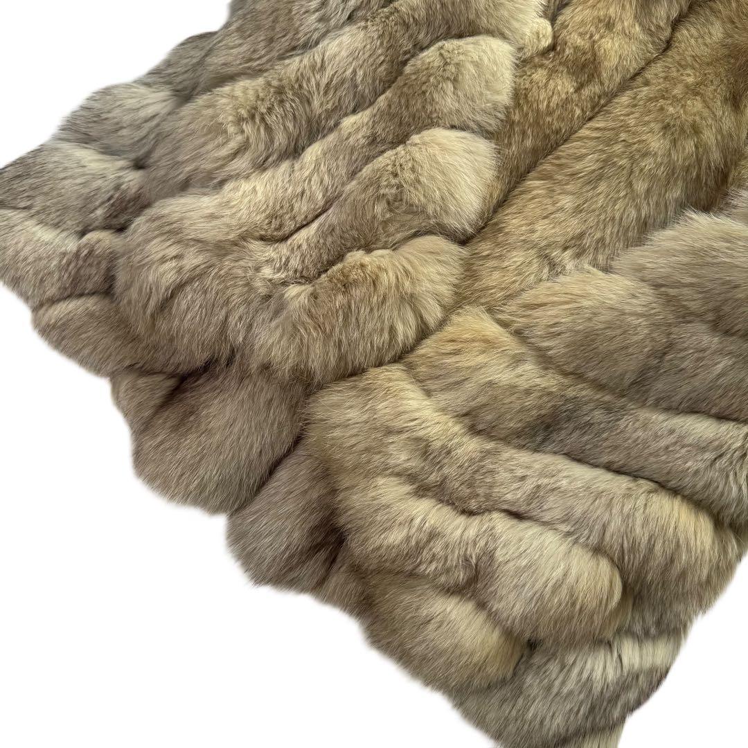 SAGA FOX×ROTINY ブルーフロストフォックス　ファーコート　毛並み◎