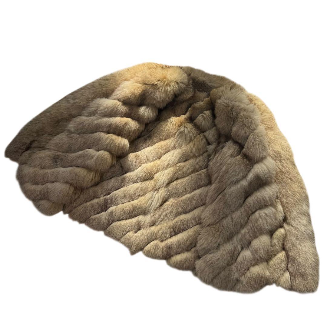 SAGA FOX×ROTINY ブルーフロストフォックス　ファーコート　毛並み◎