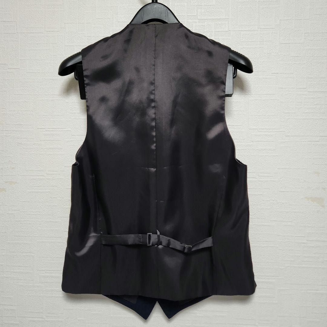 オリヒカ　メンズスーツ　スリーピース　セットアップ　濃紺ブルー　チェック