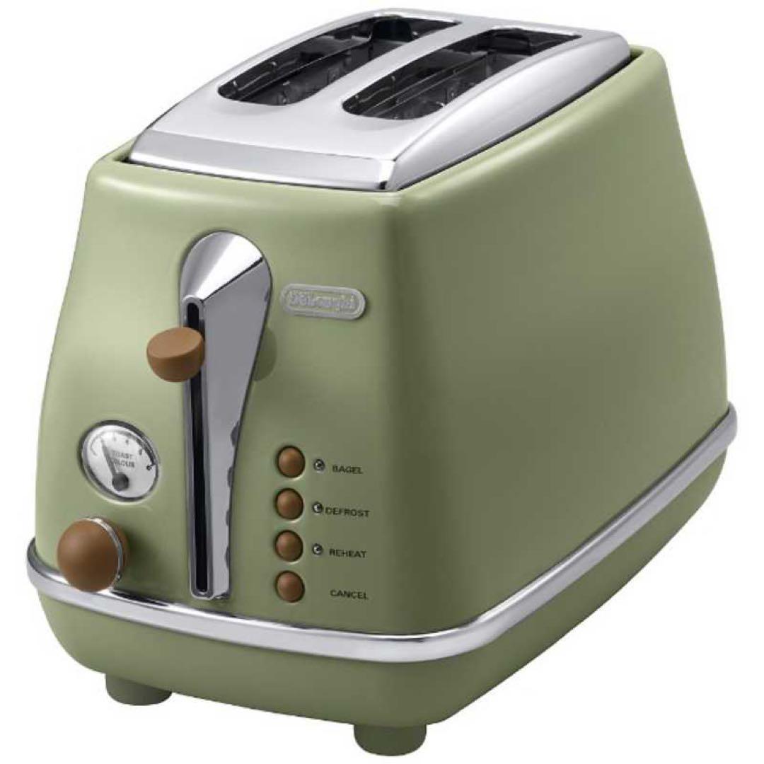 DeLonghi ヴィンテージポップアップトースター CTOV2003J-GR