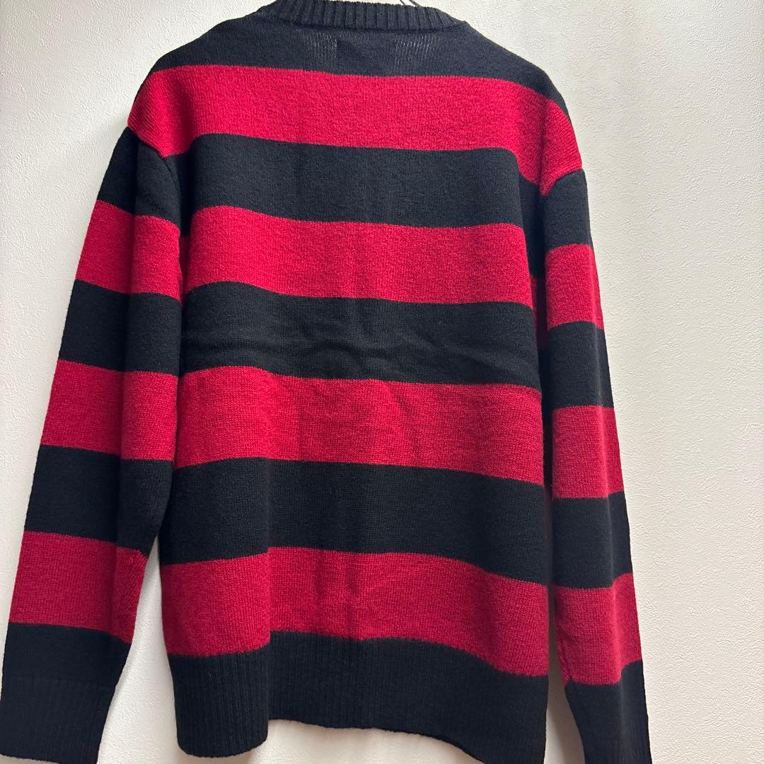 m*o様 ☆ ナンバーナイン L 赤黒ボーダー 06期風 カートコバーン ニット