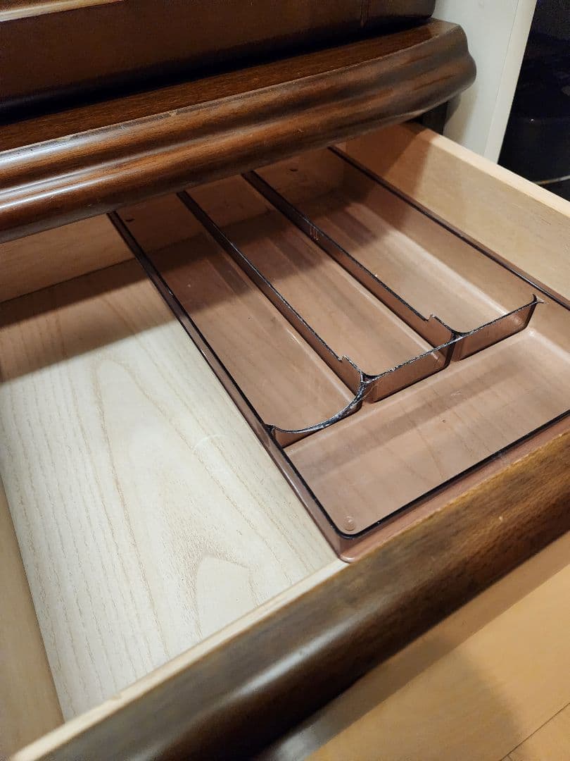 ※12/7まで【レトロ品】食器棚　キャビネット　アンティーク　ガラス扉付