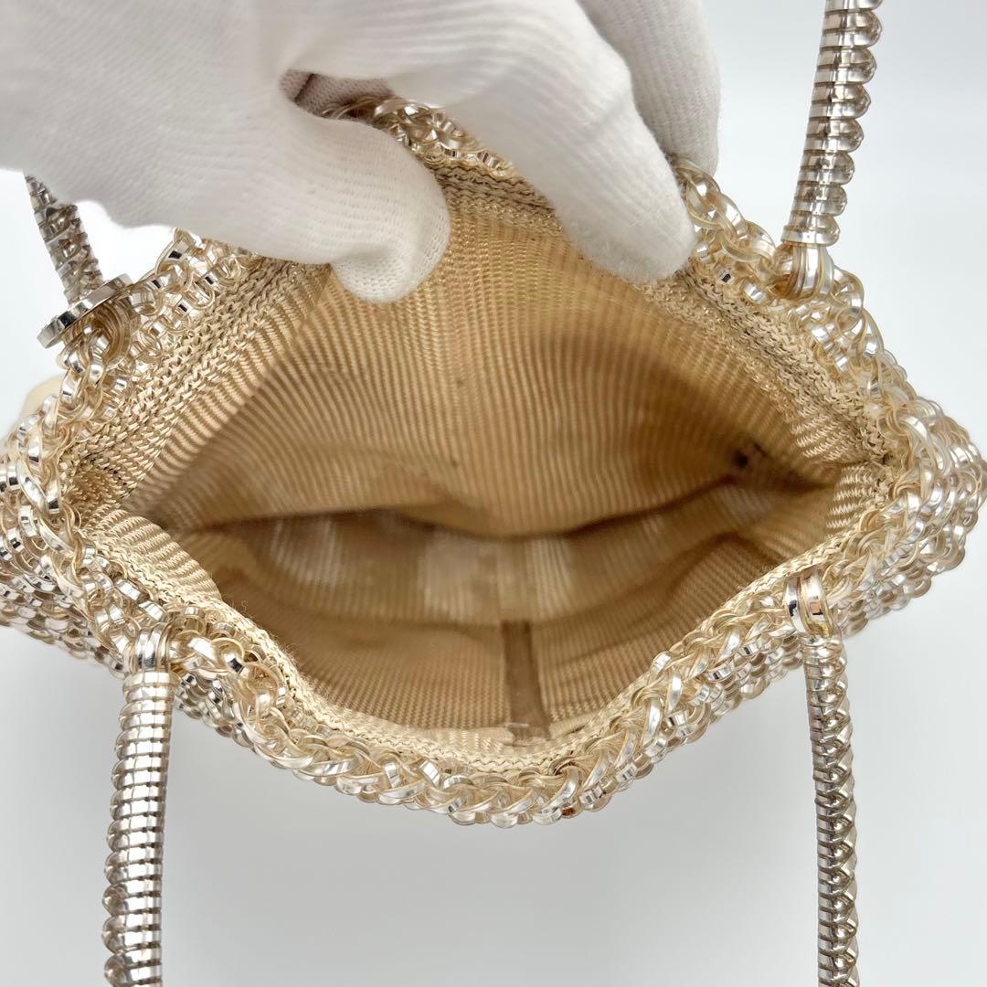 レア✨　ANTEPRIMA アンテプリマ ハンドバッグ　ワイヤーバッグ　ゴールド