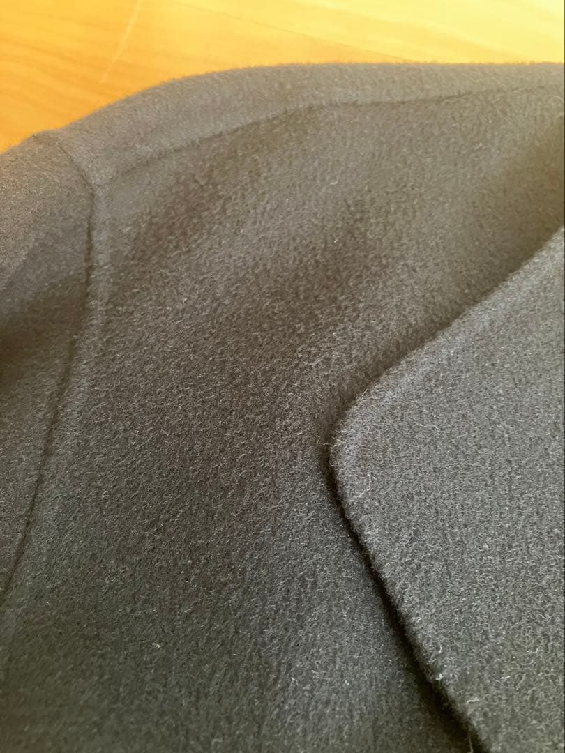 SLOBE IENA HAMILTONダブルフェイスウールショートコート　紺