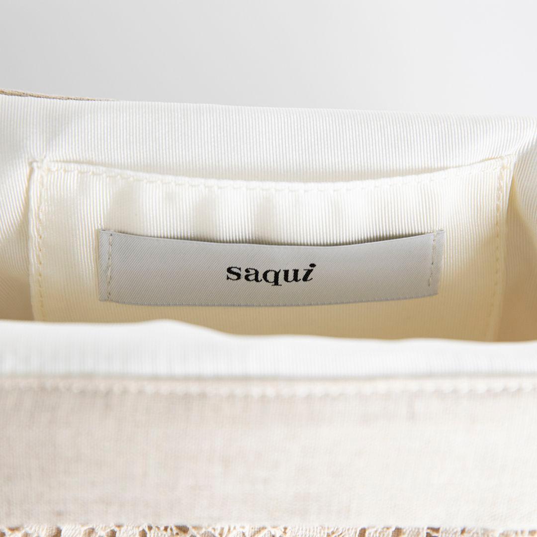 極美品 SAQUI レースバッグ