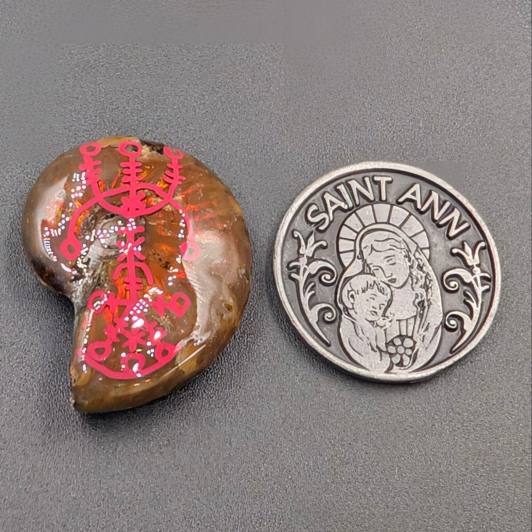 ※1点物『古の符術：アンモライトステイヴ』ナブロカルスタフィールと聖アンナ