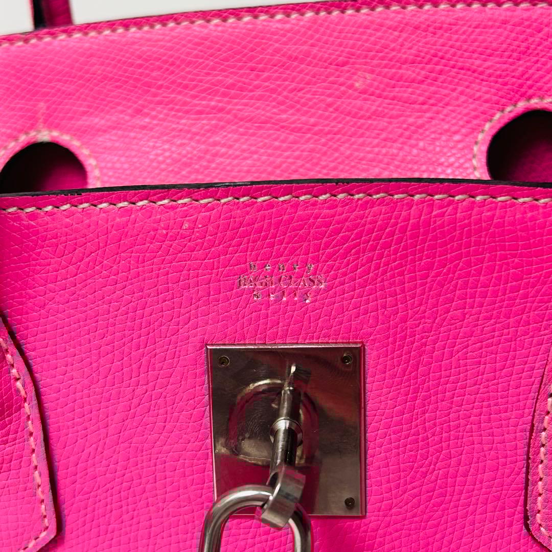 ヘンリーハイクラス カデナ 希少ピンク ハンドバッグ