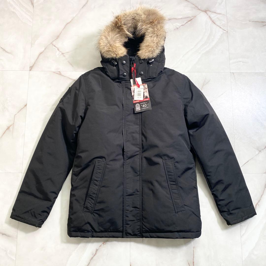 B18019 未使用 アウトドアサバイバルカナダ ダウンジャケット 黒 XS