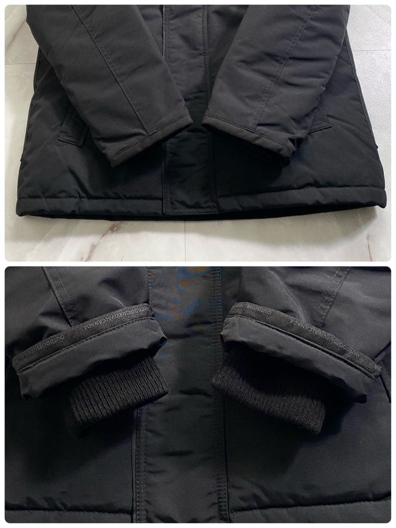 B18019 未使用 アウトドアサバイバルカナダ ダウンジャケット 黒 XS