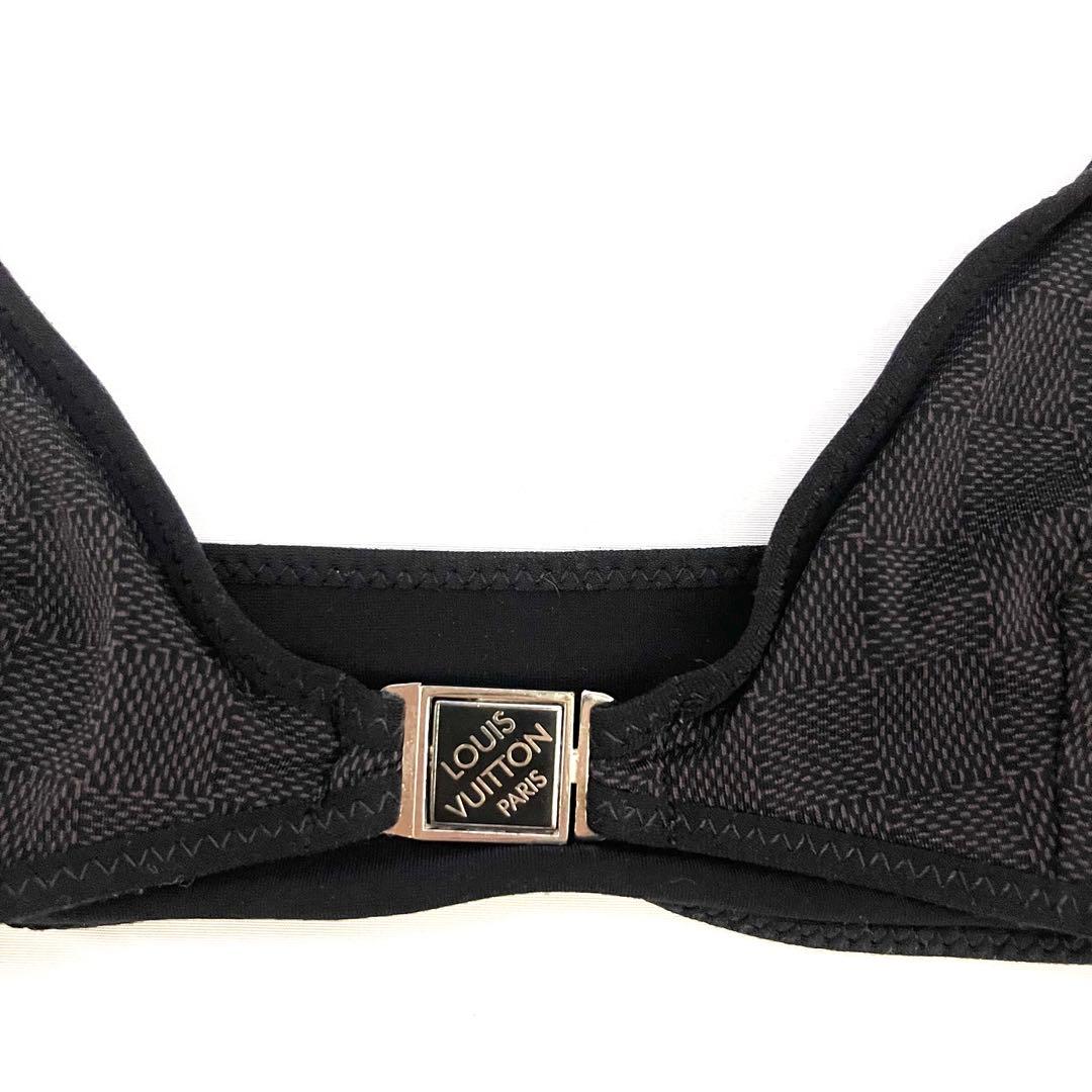 【美品】LOUIS VUITTON 水着 ビキニ トップス　ダミエ柄