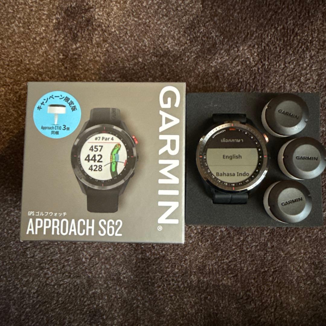 GARMIN Approach S62 GPSゴルフウォッチ CT10x3付