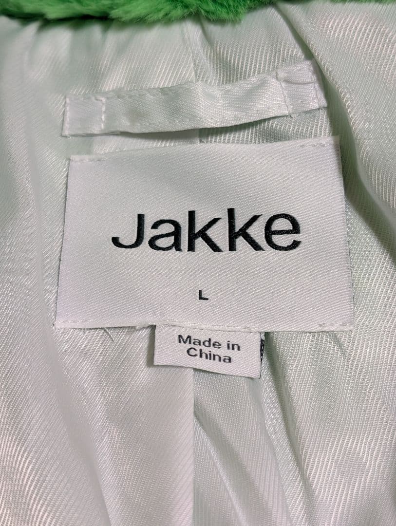 お値引き可Jakke TRACI COAT ネオングリーン Lサイズ