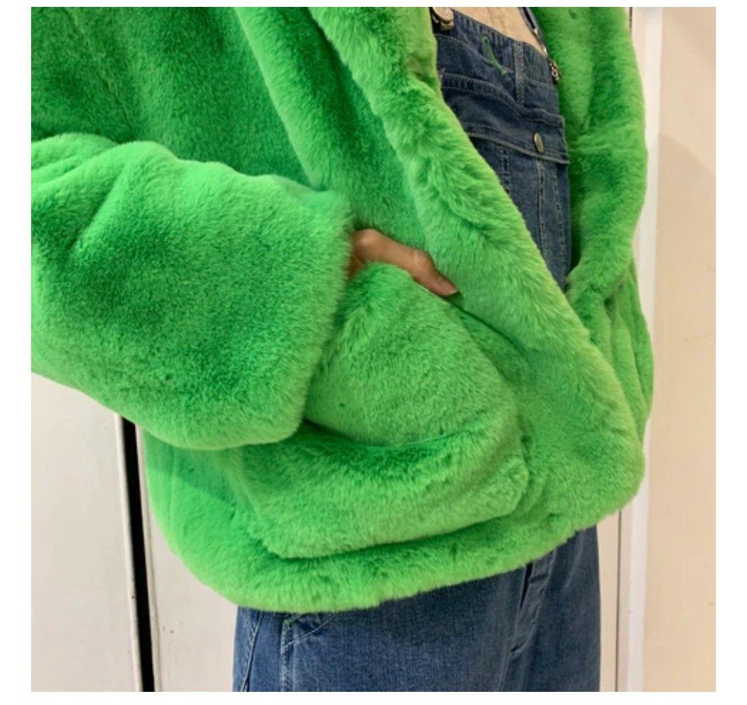 お値引き可Jakke TRACI COAT ネオングリーン Lサイズ